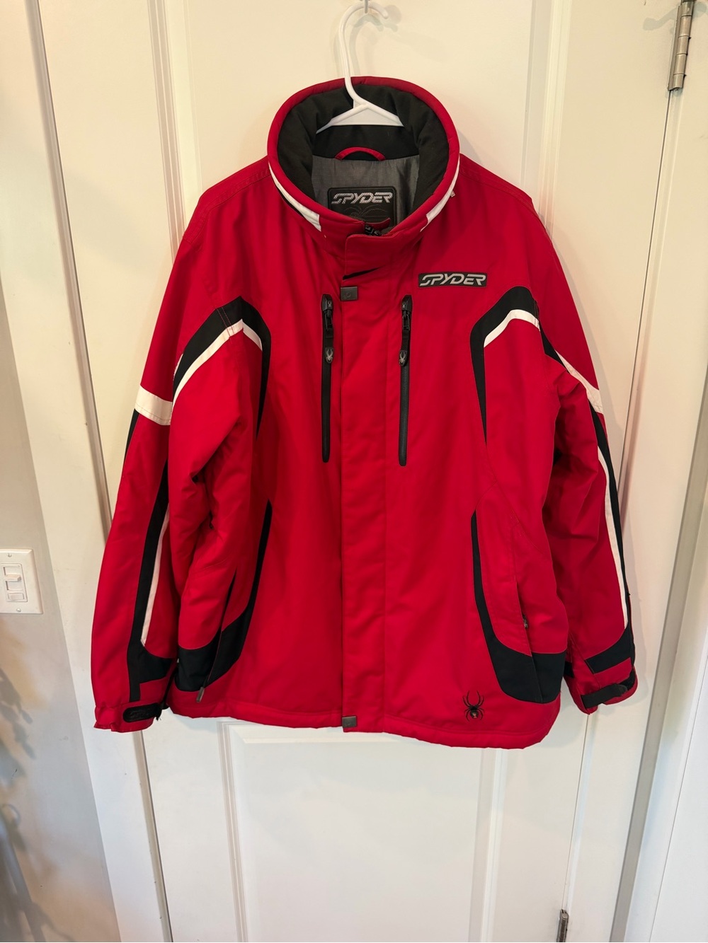 🔥VTG Spyder Mens Dermizax 20kMM Insulated Ski Winter Jacket Red Black Size XL🔥